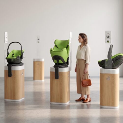 Wooden shop exhibitor by Gonzalez Garrido